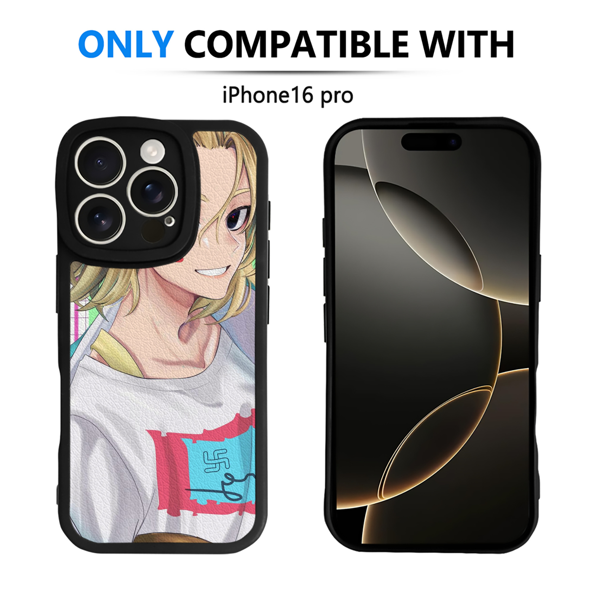 （画像用） 東京リベンジャーズ Tokyo Revengers 【iPhone 16シリーズ対応】シリコンスマホケース（レザー調） 材質：シリコン